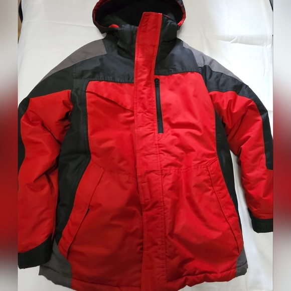 Protection System red black Bubble Coat Youth XL W Reversible Lining Jacket - Picture 1 of 13